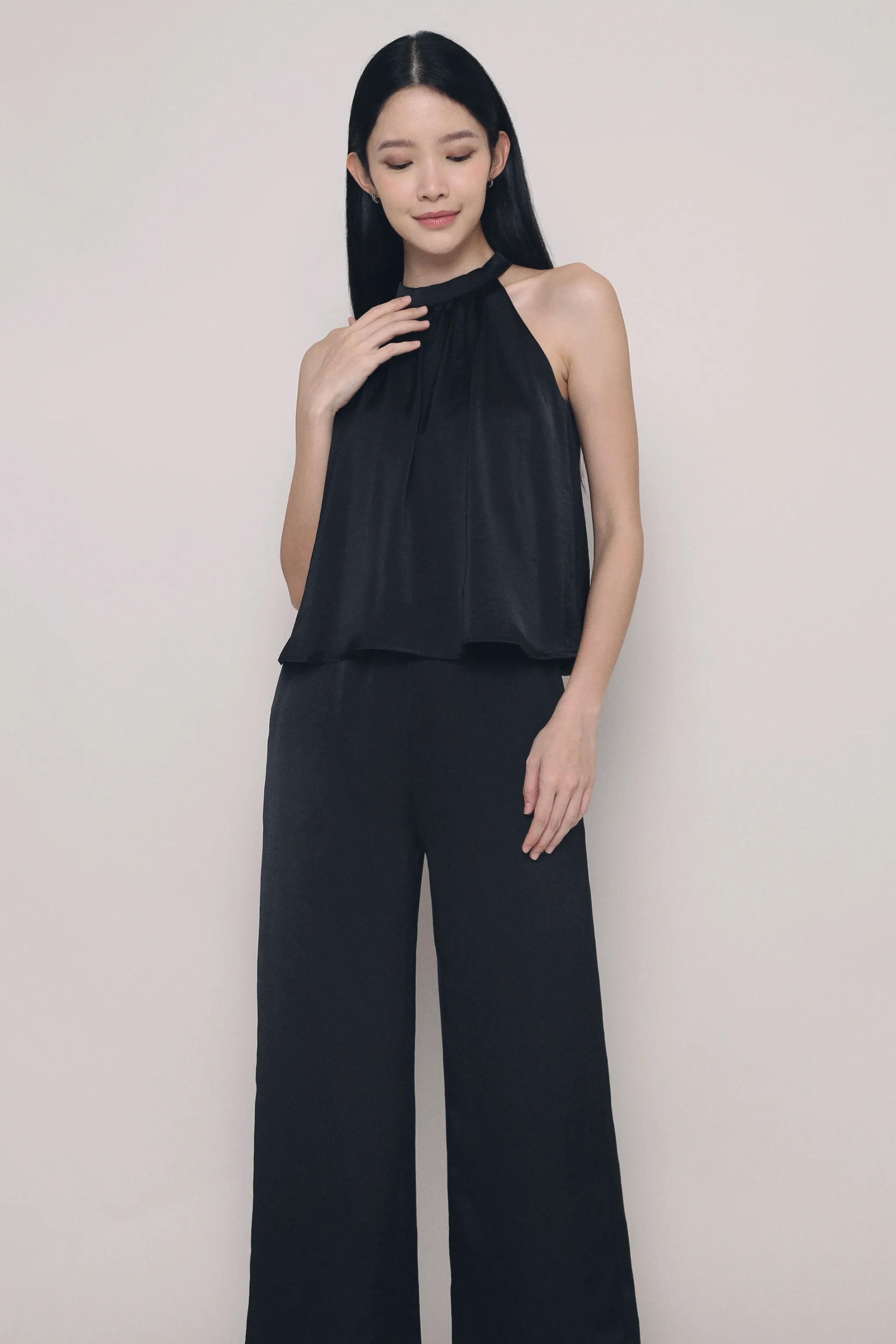Petite Daydreamer Wide Leg Pants Black