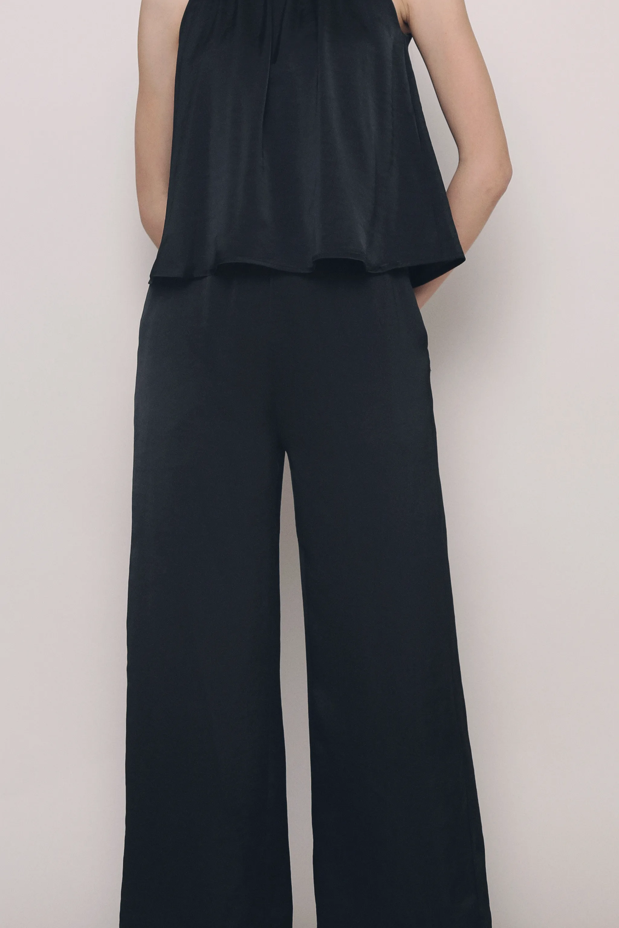 Petite Daydreamer Wide Leg Pants Black