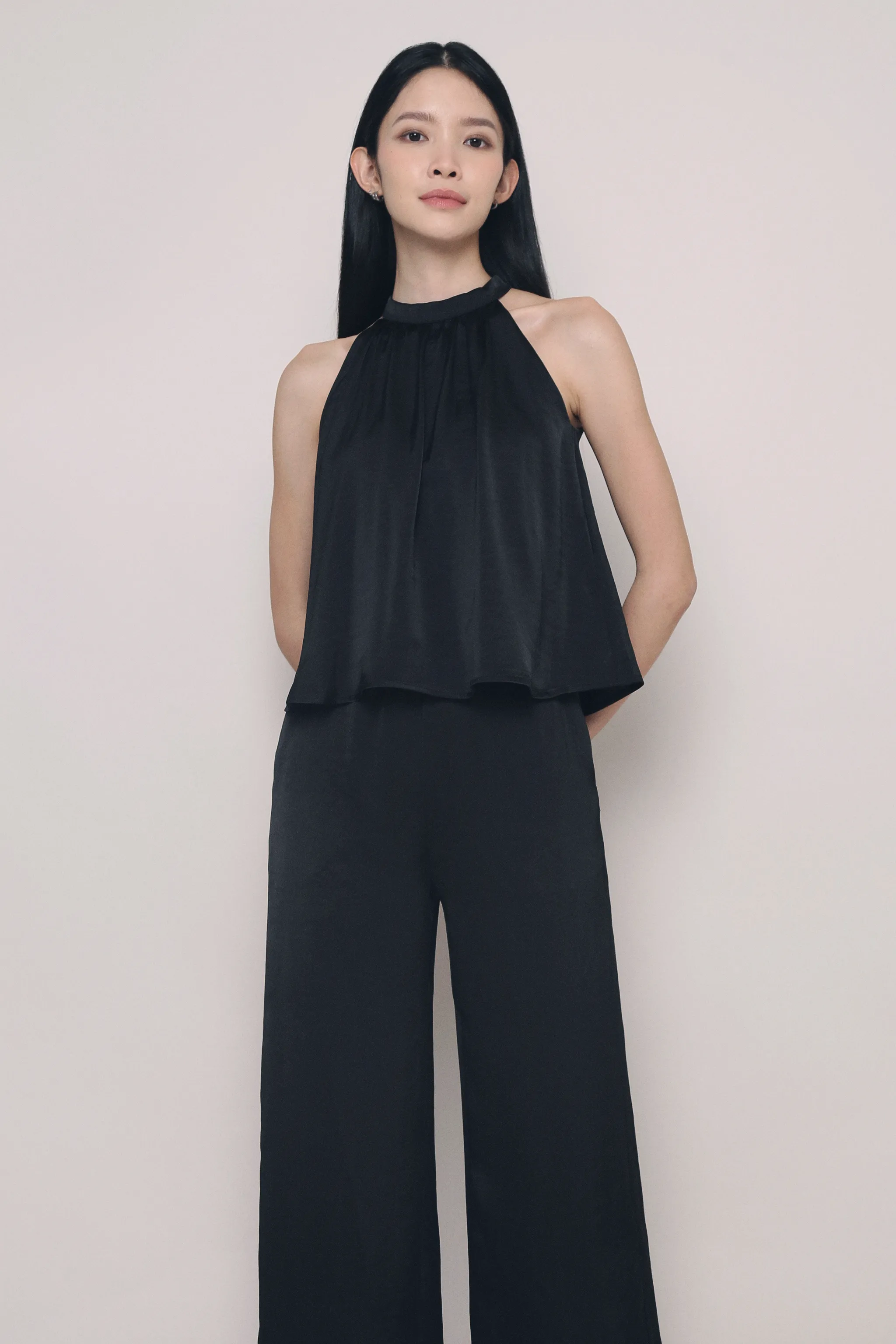 Petite Daydreamer Wide Leg Pants Black