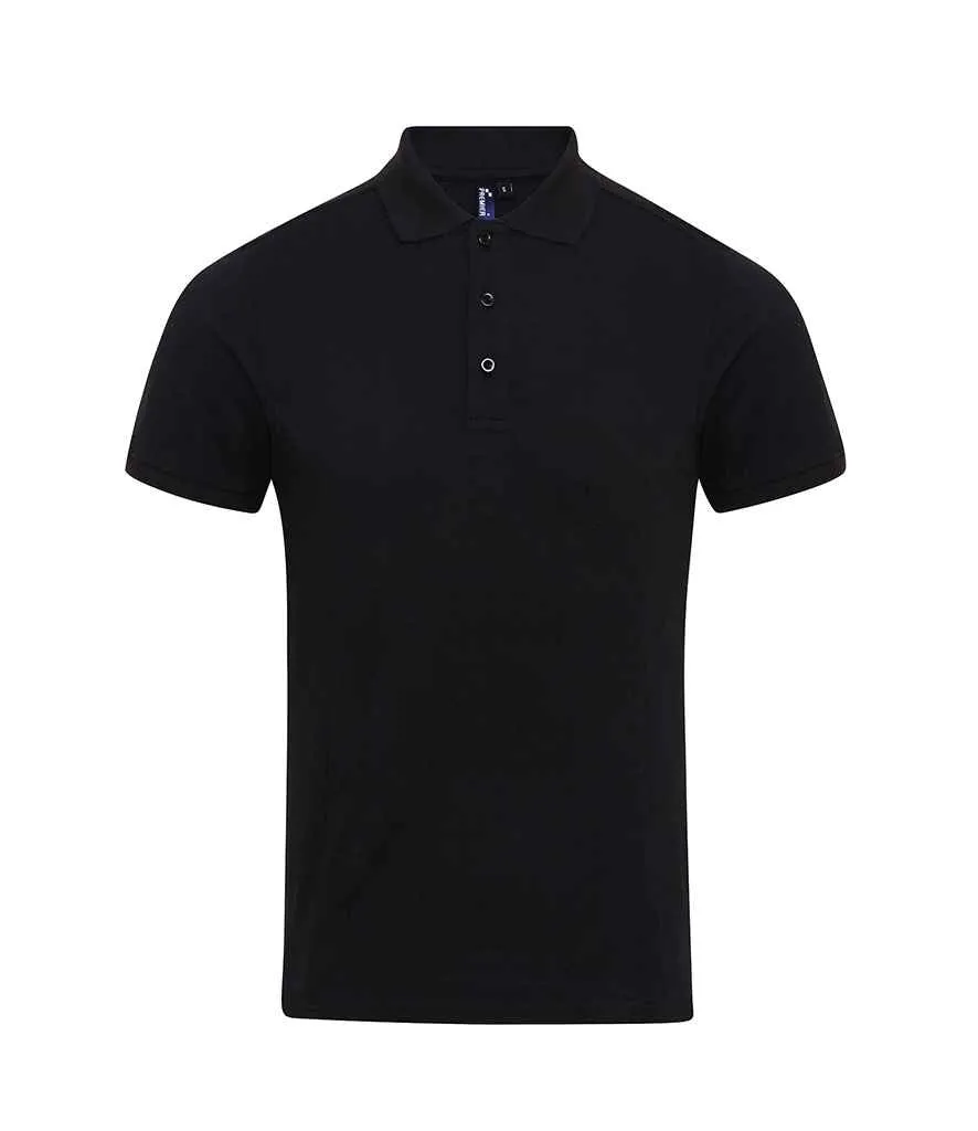 Premier Coolchecker® Plus Piqué Polo Shirt | Black
