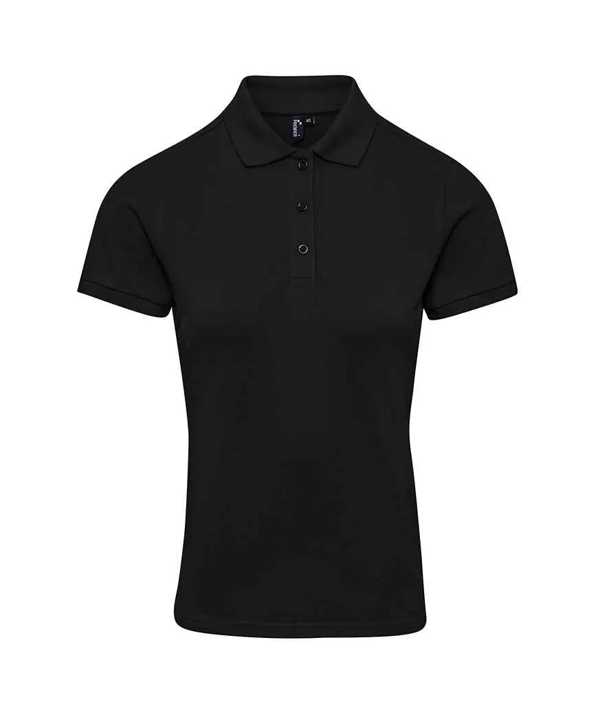 Premier Ladies Coolchecker® Plus Piqué Polo Shirt | Black