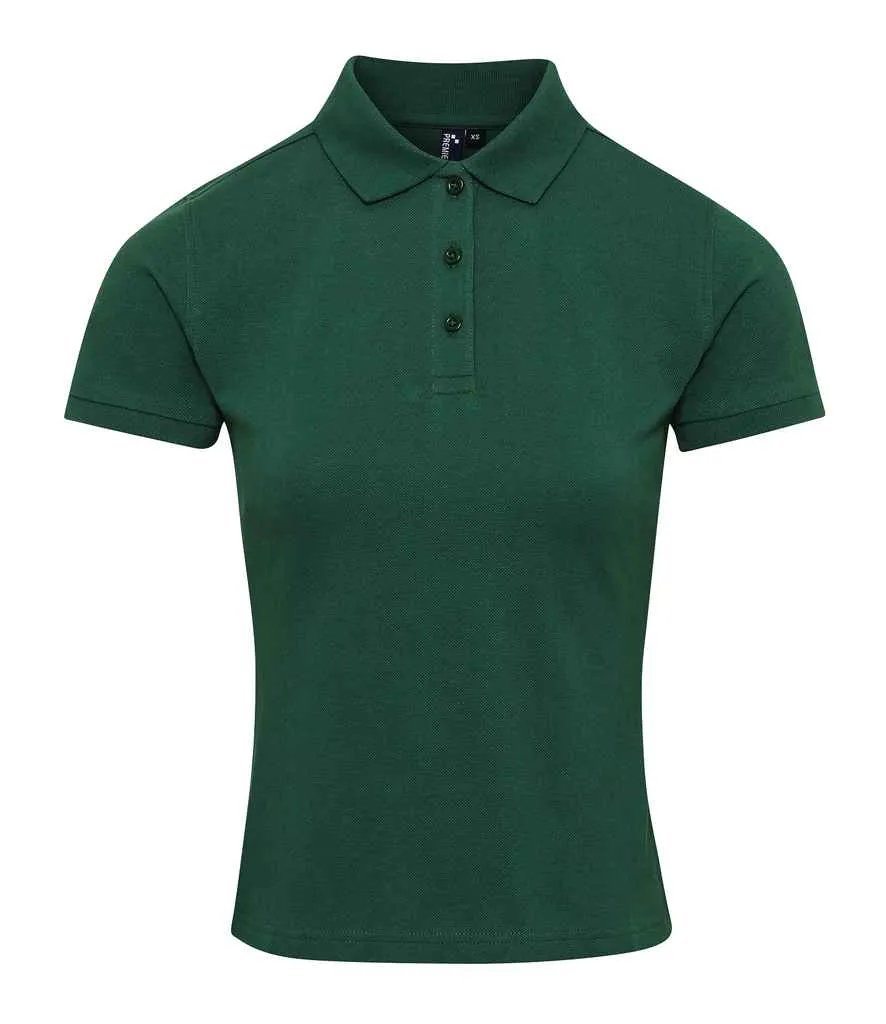 Premier Ladies Coolchecker® Plus Piqué Polo Shirt | Bottle Green