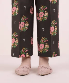 Printed Cambric Straight Pants