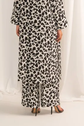 Printed Wide Leg Pants