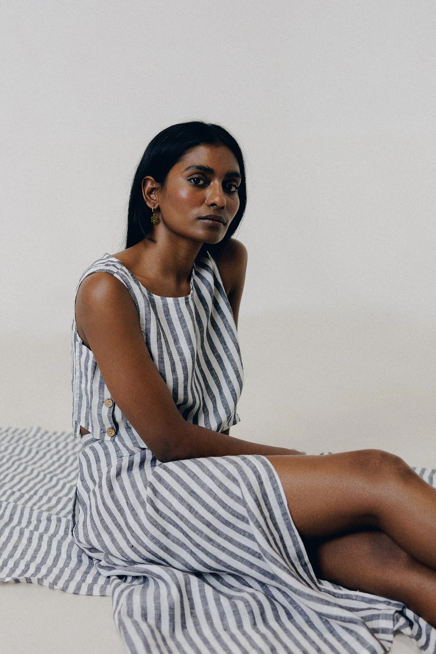 Reistor Breezy Summer Set in Linen Stripes