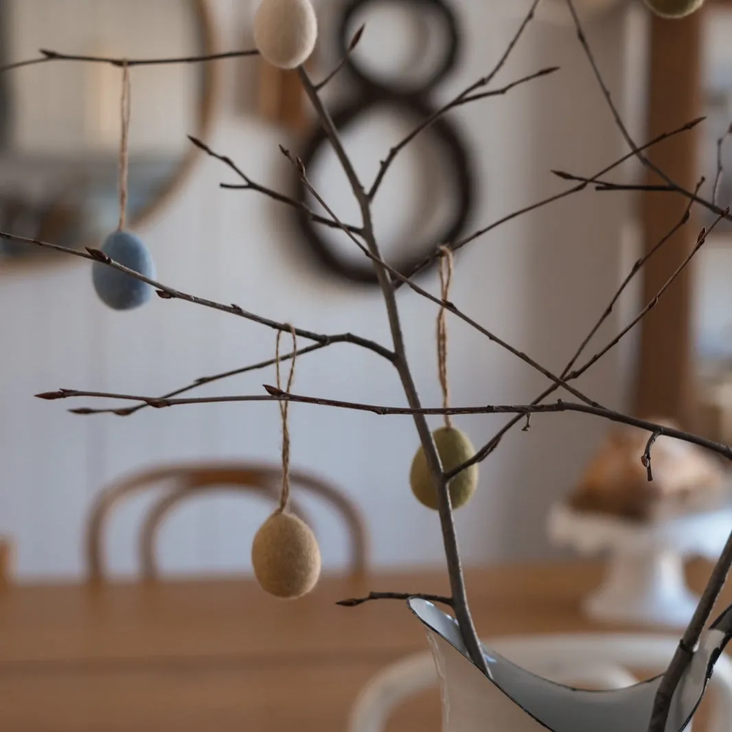 Set of Plain Mini Artisan Egg Ornaments