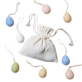 Set of Plain Mini Artisan Egg Ornaments