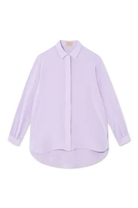 SHELBY SILK SHIRT LIGHT PURPLE