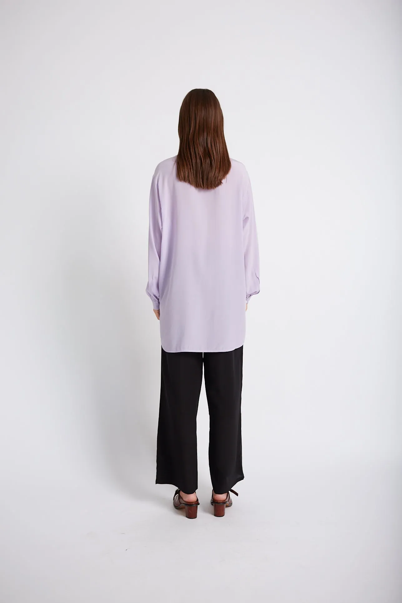 SHELBY SILK SHIRT LIGHT PURPLE
