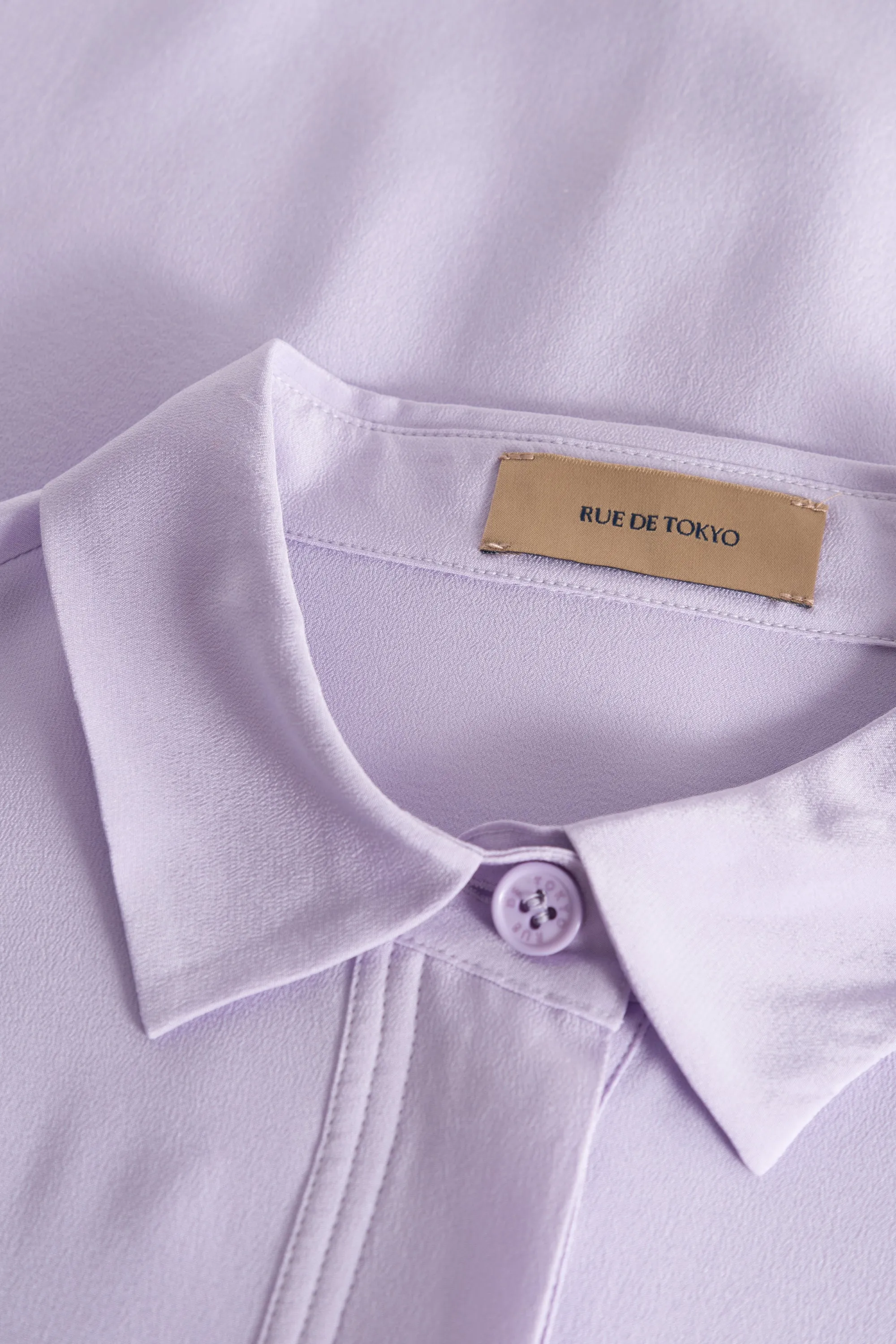 SHELBY SILK SHIRT LIGHT PURPLE