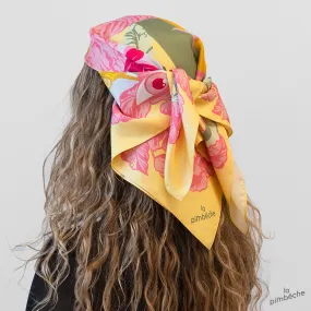 Silk scarf 🐅💛 Golden Earth
