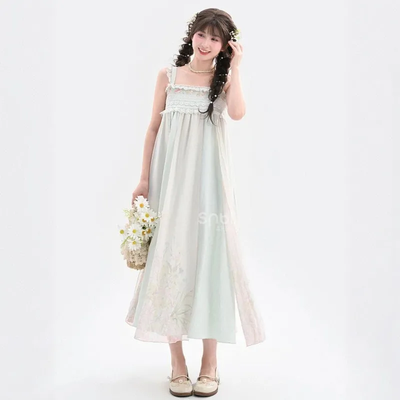 Summer Holiday Style White Lace Fairy Dresses