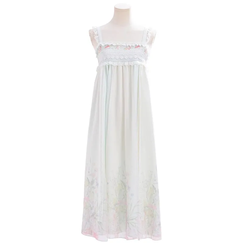 Summer Holiday Style White Lace Fairy Dresses