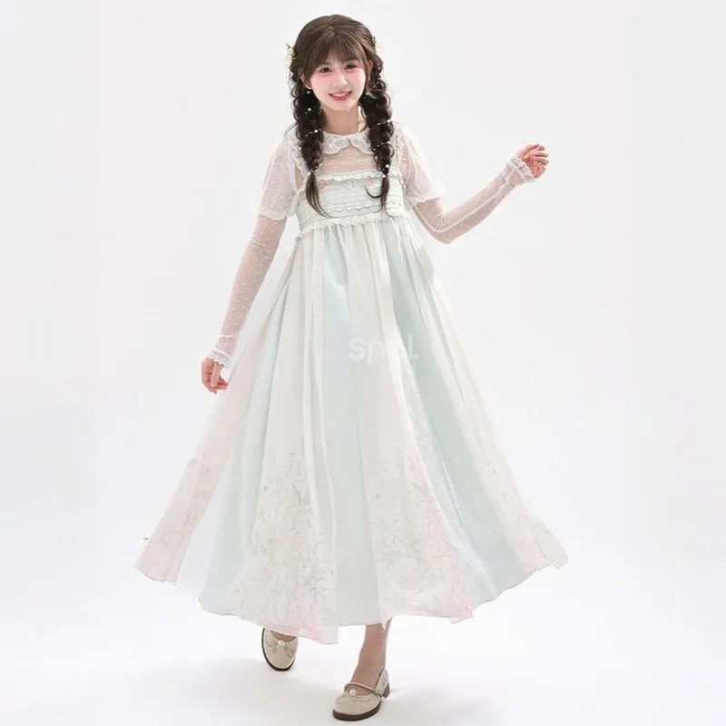 Summer Holiday Style White Lace Fairy Dresses