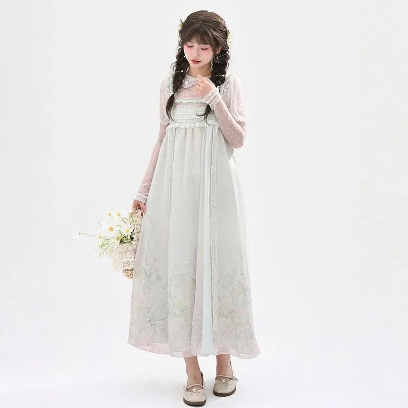 Summer Holiday Style White Lace Fairy Dresses