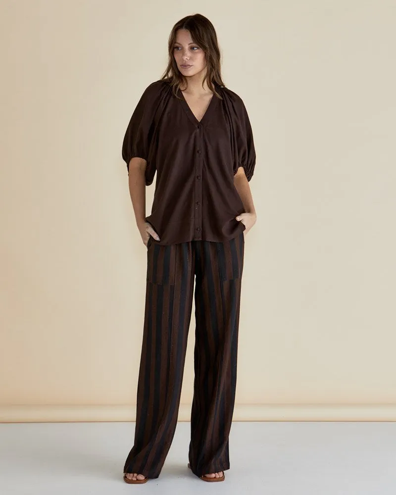 Tamara Pant - Chocolate Stripe