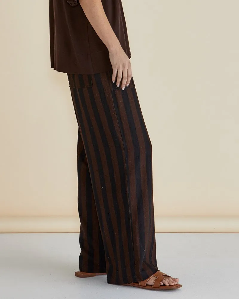 Tamara Pant - Chocolate Stripe