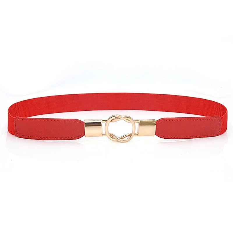Thin Waist Chic Solid Color Belt