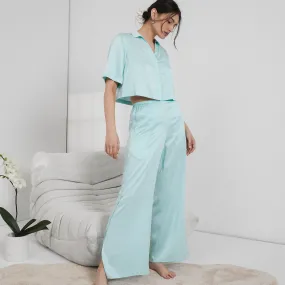 Washable Silk High Rise Pant Set