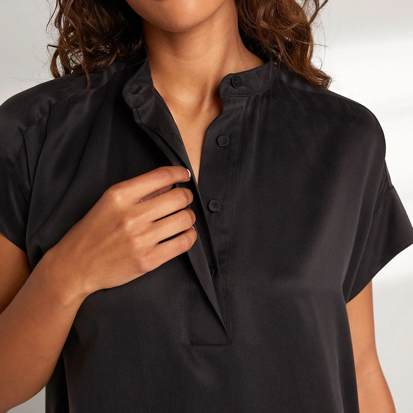 Washable Silk Maxi Pullover Dress