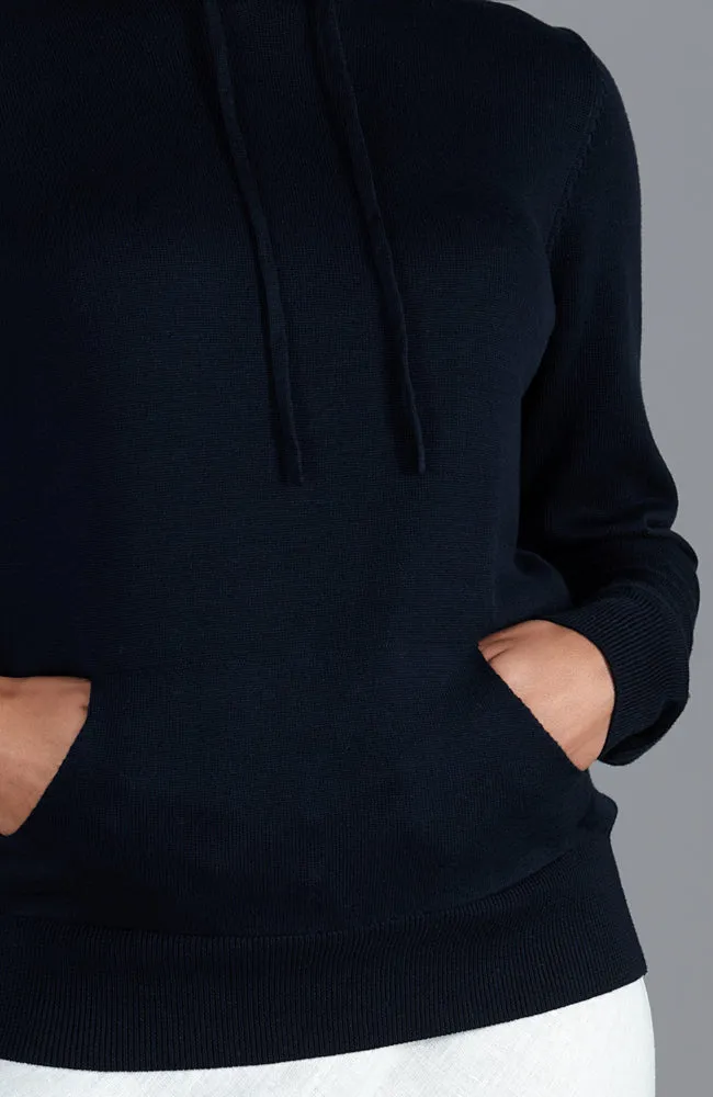 Womens Pure Cotton Knitted Hoodie