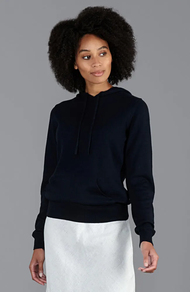 Womens Pure Cotton Knitted Hoodie