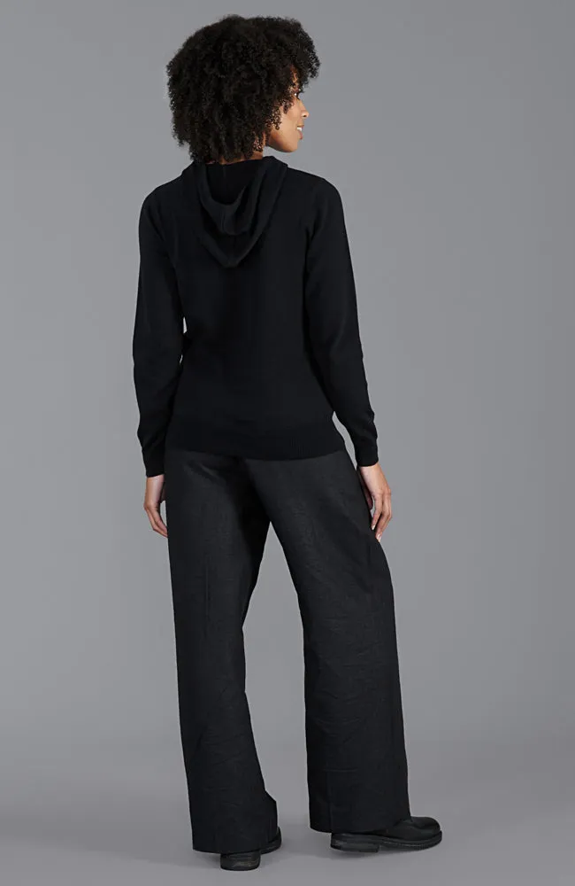 Womens Pure Cotton Knitted Hoodie